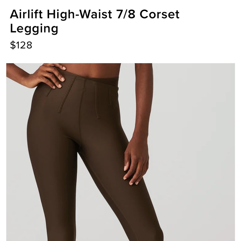 Alo Yoga Airlift Corset Leggings in Ivory